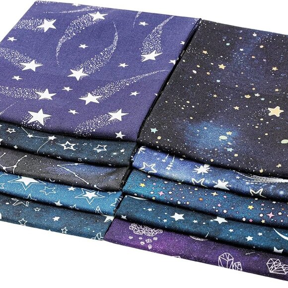 25 Options- 100% Cotton Quilting Fabric Bundles 10pcs Fat Quarters 18”x21”-Mediu - Picture 3 of 6